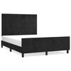 vidaXL Sengeramme uden madras Sort 140x190 cm Fl&oslash;jl
