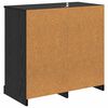 vidaXL Sideboard Sort eg 70 x 35,5 x 67,5 cm Konstrueret tr&aelig;