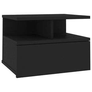 vidaXL sv&aelig;vende natbord 40 x 31 x 27 cm konstrueret tr&aelig; sort