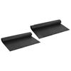 vidaXL Dimpled Dr&aelig;nplade 2 stk. Sort 1 x 20 m HDPE