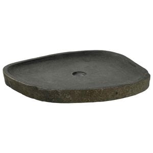 vidaXL Vask Basin Gr&aring; 65 x 50 x 6 cm River Stone