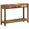 vidaXL Konsolbord Brun 107 x 33 x 76 cm Solid genbrugs tr&aelig;