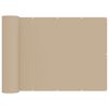 vidaXL Balkon Afsk&aelig;rmning 150 x 200 cm Polyester Beige