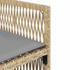 vidaXL havestole 4 stk. med hynder polyrattan blandet beige