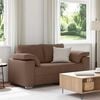 vidaXL Sofa 120cm Brun Stof