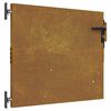 vidaXL Haveport 85 x 75 cm Pulverlakeret St&aring;l Sort L&aring;ses