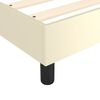 vidaXL Boxspring sengeramme 80x200 cm kunstl&aelig;der cremefarvet