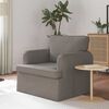 vidaXL Sofa Gr&aring;brun 84 x 80 x 85 cm Stof