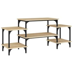 vidaXL tv-bord 117x35x52 cm konstrueret træ sonoma-eg
