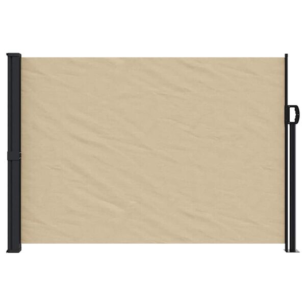 vidaXL sammenrullelig sidemarkise 140x500 cm beige