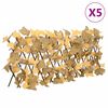 vidaXL espalierer med kunstige ahornblade 5 stk. 180x30 cm orange