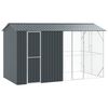 vidaXL Fuglebur Antracit 430 x 208 x 247 cm Galvaniseret st&aring;l