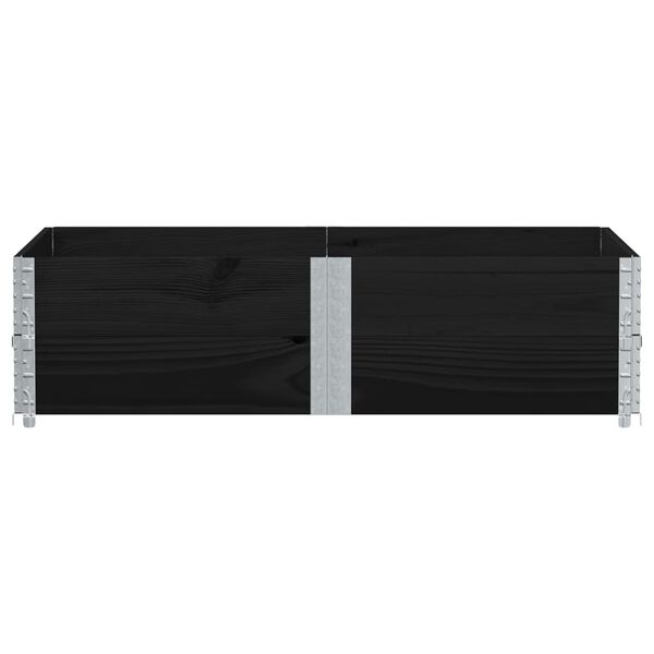 vidaXL plantekasse 150x100 cm massivt fyrretr&aelig; sort
