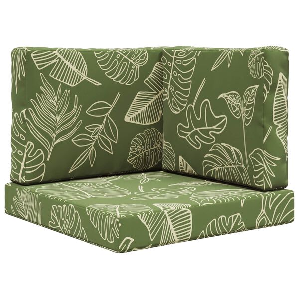 vidaXL Udend&oslash;rs Sofa Pude 3 pcs Bladdesign Polyester