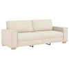 vidaXL Sofa 2 pcs Beige 220 x 80 x 84 cm Linned-blandet stof