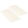 vidaXL Sengelamel 32 stk. Naturfarvet 90 x 6 x 1,3 cm Massivt fyrretr&aelig;