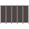 vidaXL 6-panels rumdeler 300 x 180 cm brun