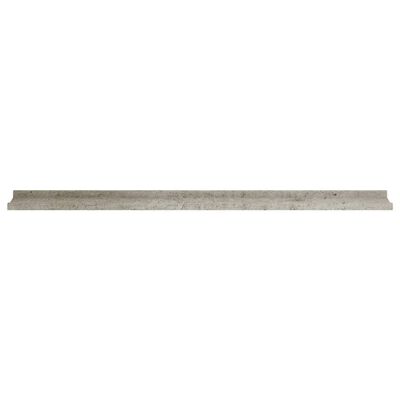 vidaXL væghylder 2 stk. 115x9x3 cm betongrå