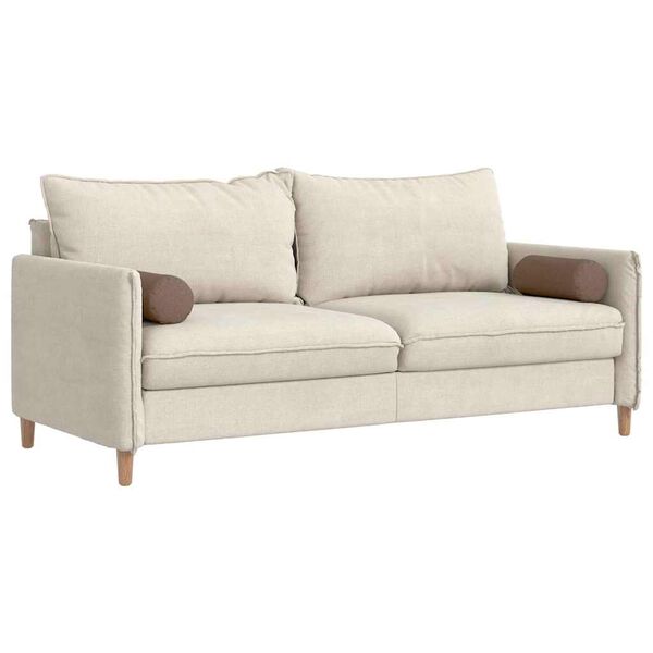 vidaXL Bolsterpuder 2 pcs Brun &Oslash; 15 x 40 cm Stof