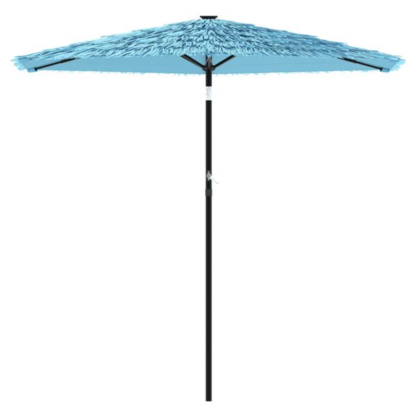 vidaXL haveparasol med st&aring;lstang 268x268x226 cm bl&aring;