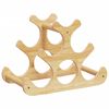 vidaXL vinreol til 6 flasker 35x18x25,5 cm bambus