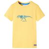 T-shirt til b&oslash;rn str. 128 okkergul
