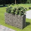vidaXL gabion-h&oslash;jbed 180x50x100 cm galvaniseret st&aring;l