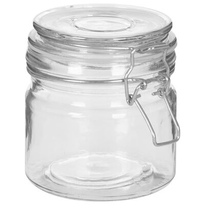 vidaXL opbevaringsglas med patentlåg 6 stk. 500 ml
