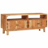 vidaXL Opbevaringsskabe med d&oslash;r Brun 110 x 30 x 45 cm Massivt mangotr&aelig;