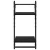 vidaXL Væghyldesæt 6 pcs Sort eg 100 x 25 x 30 cm Konstrueret træ