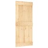 vidaXL Skyded&oslash;r NARVIK Naturfarvet og sort 90 x 210 cm (213,5 cm)