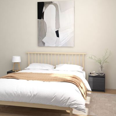 vidaXL sengeskabe 2 stk. 40x30,5x40 cm massivt fyrretræ grå