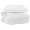 vidaXL &Aring;rsd&aelig;kkende Dyne med pude 2 pcs Hvid Microfiber