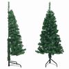 vidaXL kunstigt juletr&aelig; til hj&oslash;rne 150 cm PVC gr&oslash;n