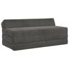 vidaXL Samlebar Sofa Seng M&oslash;rkegr&aring; 120 x 60 x 49 cm Stof