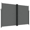 vidaXL sammenrullelig sidemarkise 220x600 cm antracitgr&aring;