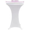 vidaXL overtræk til ståbord Ø60 cm 4 stk. hvid stretch