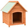 vidaXL hundehus 72x85x82 cm massivt fyrre- og grantr&aelig;