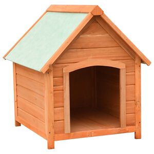 vidaXL hundehus 72x85x82 cm massivt fyrre- og grantr&aelig;