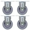 vidaXL faste hjul 4 stk. 75 mm