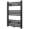 vidaXL h&aring;ndkl&aelig;deradiator 500x764 mm centralvarme buet sort