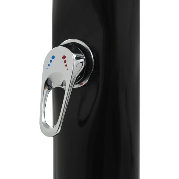 vidaXL soldrevet bruser 214 cm 9 l sort