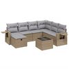 vidaXL havesofas&aelig;t 8 dele med hynder polyrattan beige
