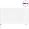vidaXL Hegn med post Gr&aring; 1,6 x 10 m St&aring;l og PVC