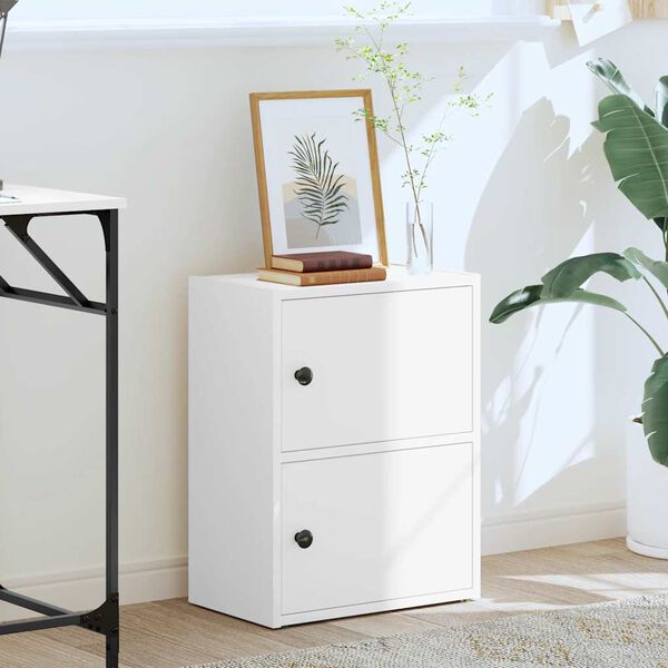 vidaXL bogreol 40x24x52 cm konstrueret tr&aelig; hvid