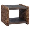 vidaXL Sidebord Naturfarvet 44,5 x 45 x 45 cm Massiv Mahogni