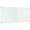 vidaXL K&oslash;kkenbacksplash Transparent 110 x 50 cm h&aelig;rdet glas