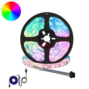 vidaXL LED Strip 2 pcs Sort og Gennemsigtig 2500 mm Kobber og plastik