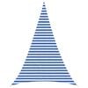 vidaXL Solsejl 4 x 5 x 5 m HDPE Trekantet Bl&aring; og Hvid