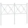 vidaXL udskiftningsgavl 120 cm metal hvid